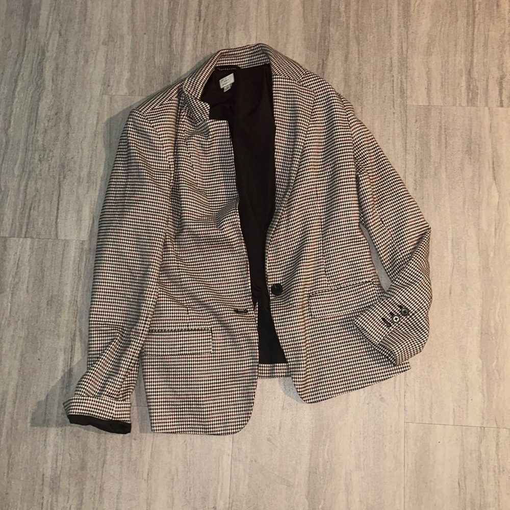 Classic Houndstooth Blazer